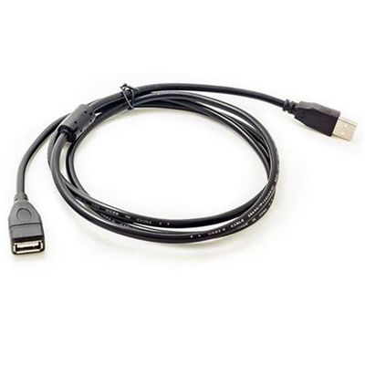 高速黒いUSB 2.0のエクステンダーは女性USBケーブルに1.5mを男性ケーブルで通信する
