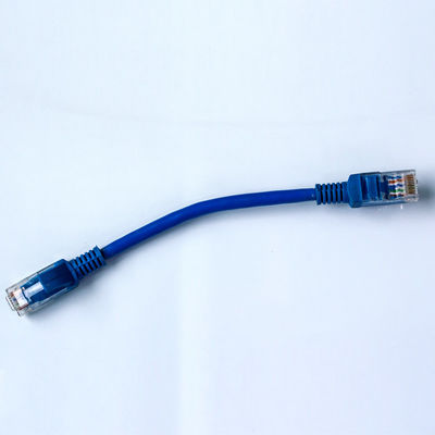 青0.5m Cat5eのUtpの銅ネットワーク ケーブルをパッチ・コード
