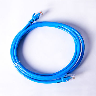 HDPEの絶縁材1.5mのイーサネットLANケーブル青いCCA Cat6 UTPのパッチ・コード